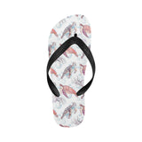 Watercolor sea turtle jellyfish pattern Unisex Flip Flops