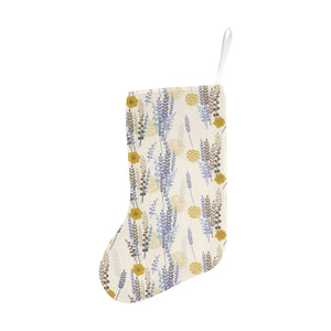 Lavender modern pattern blackground Christmas Stocking