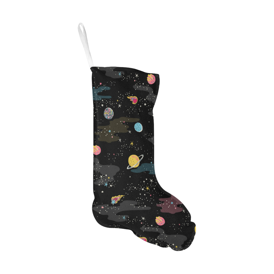 space pattern Christmas Stocking