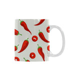 Chili pattern Classical White Mug (Fulfilled In US)