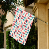 Red Blue guitar pattern House Flag Garden Flag