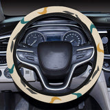Mustache Beard Pattern Print Design 03 Car Steering Wheel Cover