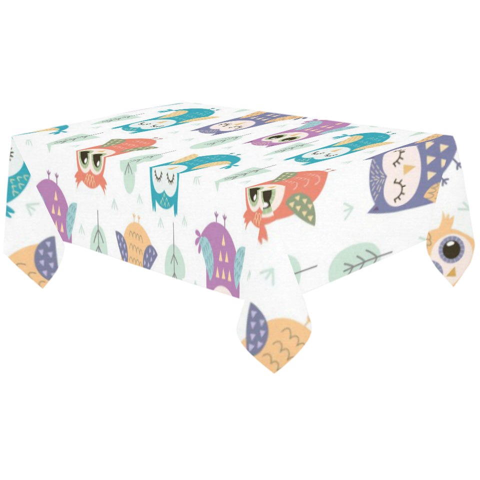 Cute owl pattern Tablecloth
