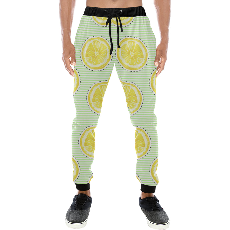 slice of lemon pattern Unisex Casual Sweatpants