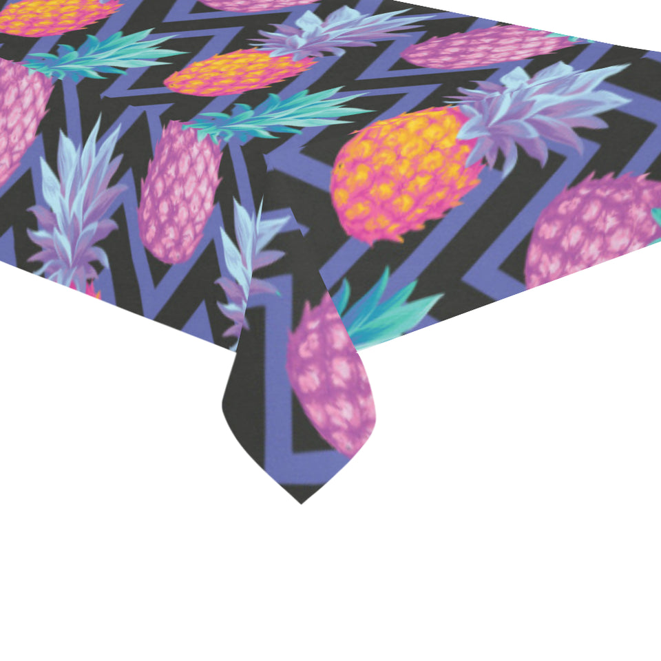 Pineapples pattern zigzag background Tablecloth