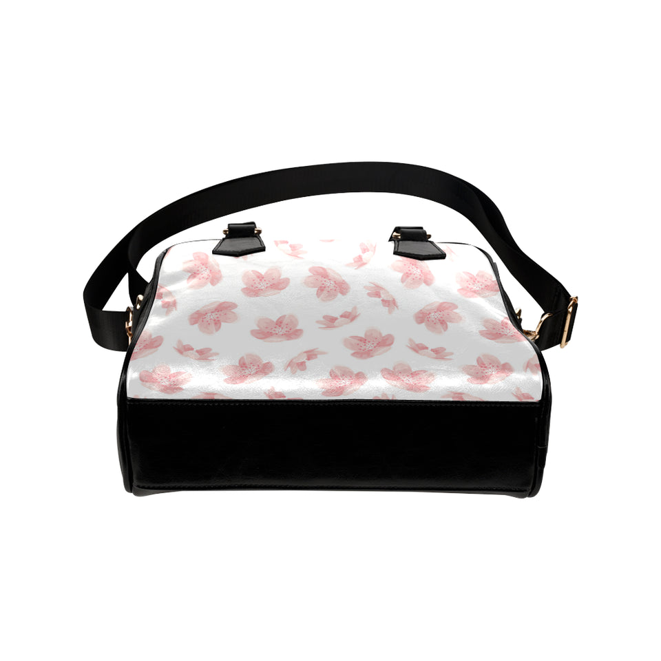 Pink sakura cherry blossom pattern Shoulder Handbag