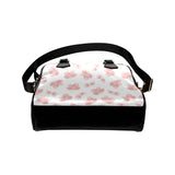 Pink sakura cherry blossom pattern Shoulder Handbag