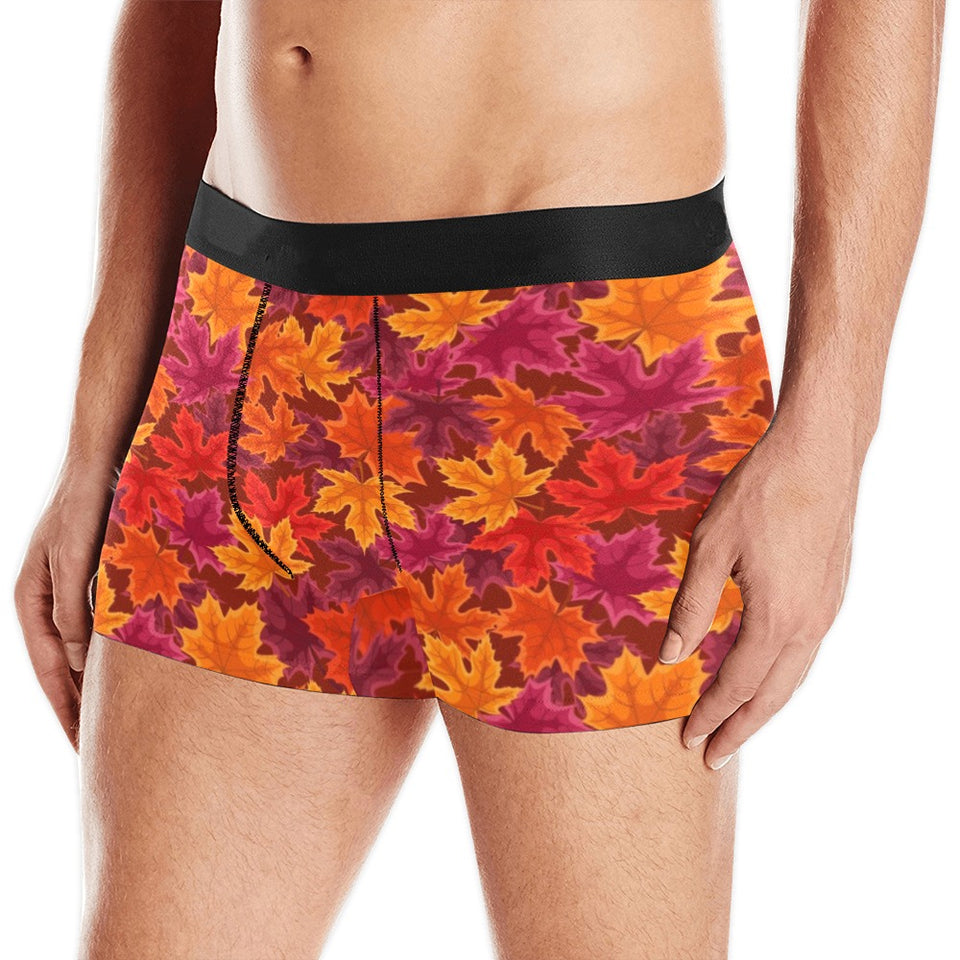 Autumn maple leaf pattern Men's All Over Print Boxer Briefs Men's Underwear