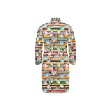 Sun Glasses Pattern Print Design 02 Men's Long Sleeve Belted Night Robe