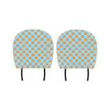 Pretzels Pattern Print Design 03 Car Headrest Cover