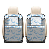 Blue whale pattern Car Seat Back Organizer
