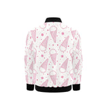 Hand drawn ice cream pattern Kids' Boys' Girls' Bomber Jacket