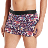 Elephant indian style ornament pattern Men's All Over Print Boxer Briefs Men's Underwear
