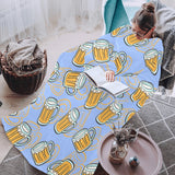 Beer pattern Blanket Robe with Sleeves