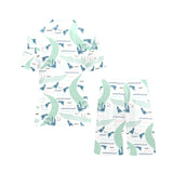 Crocodile diver pattern Men's V-Neck Short Pajama Set