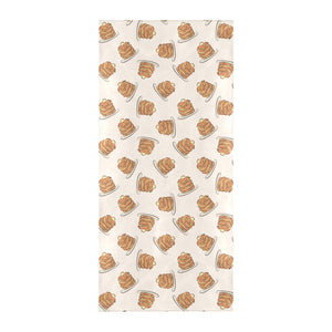 Pancake Pattern Print Design 01 Beach Towel