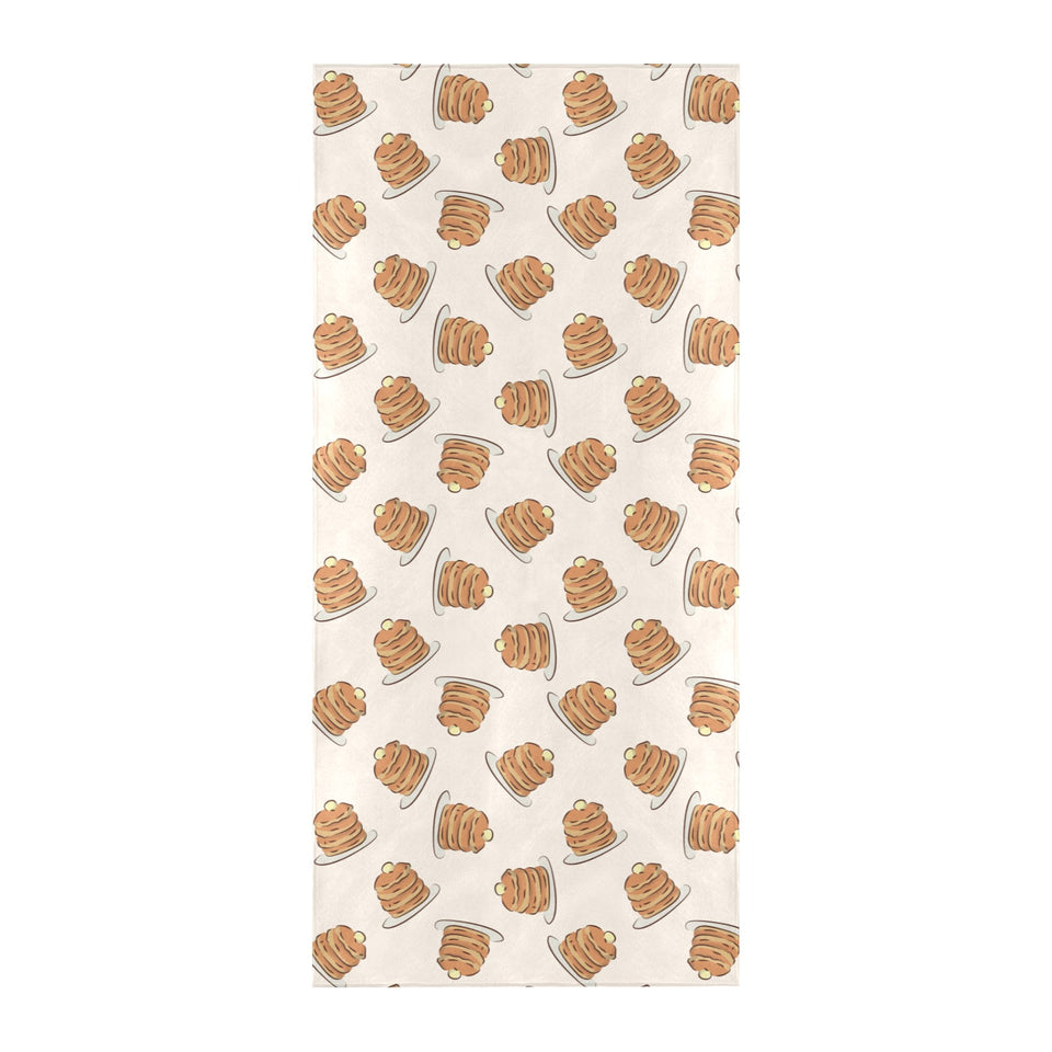 Pancake Pattern Print Design 01 Beach Towel