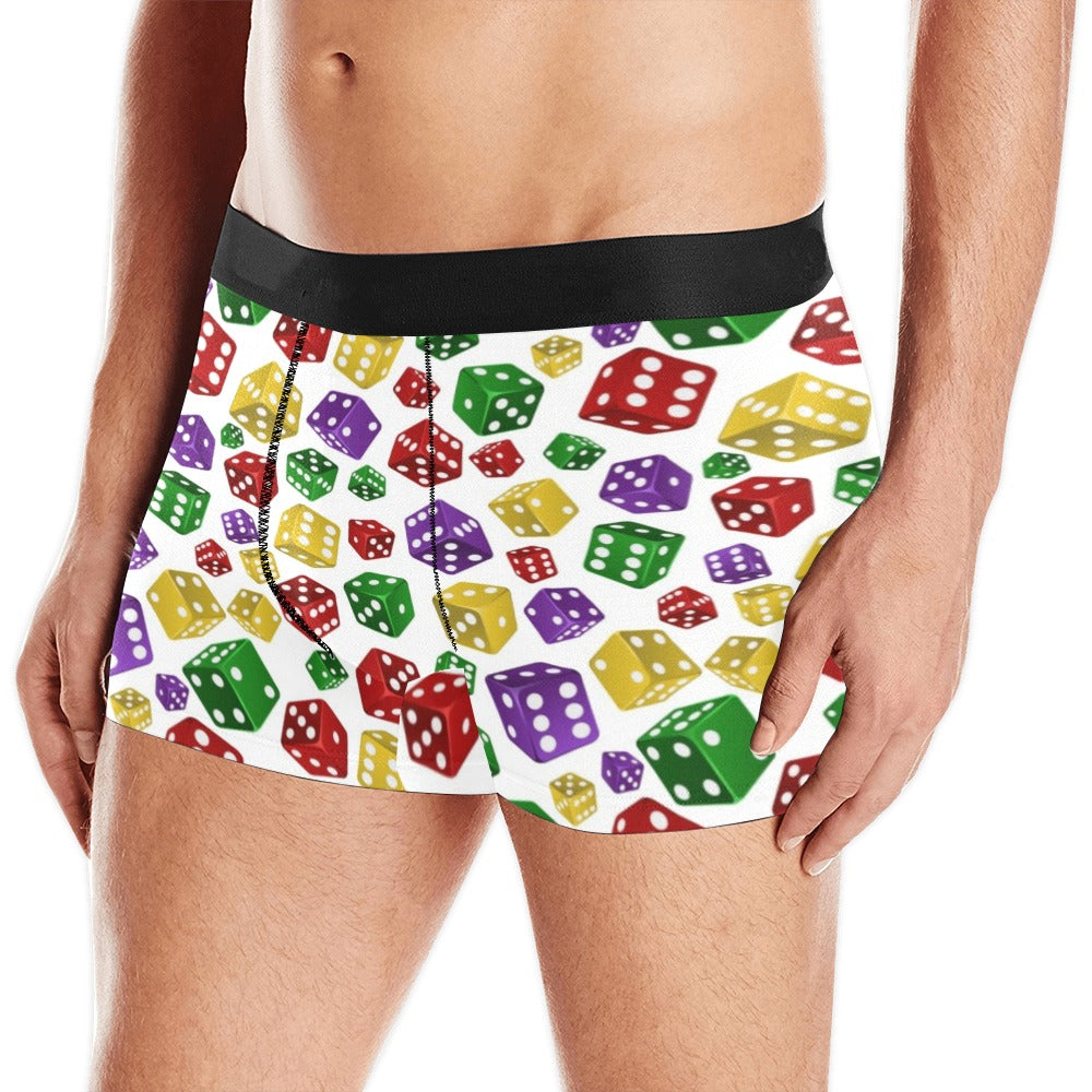 Dice Pattern Print Design 03 Men's All Over Print Boxer Briefs Men's Underwear