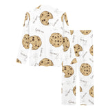 Sketch style cookie pattern Women's Long Pajama Set