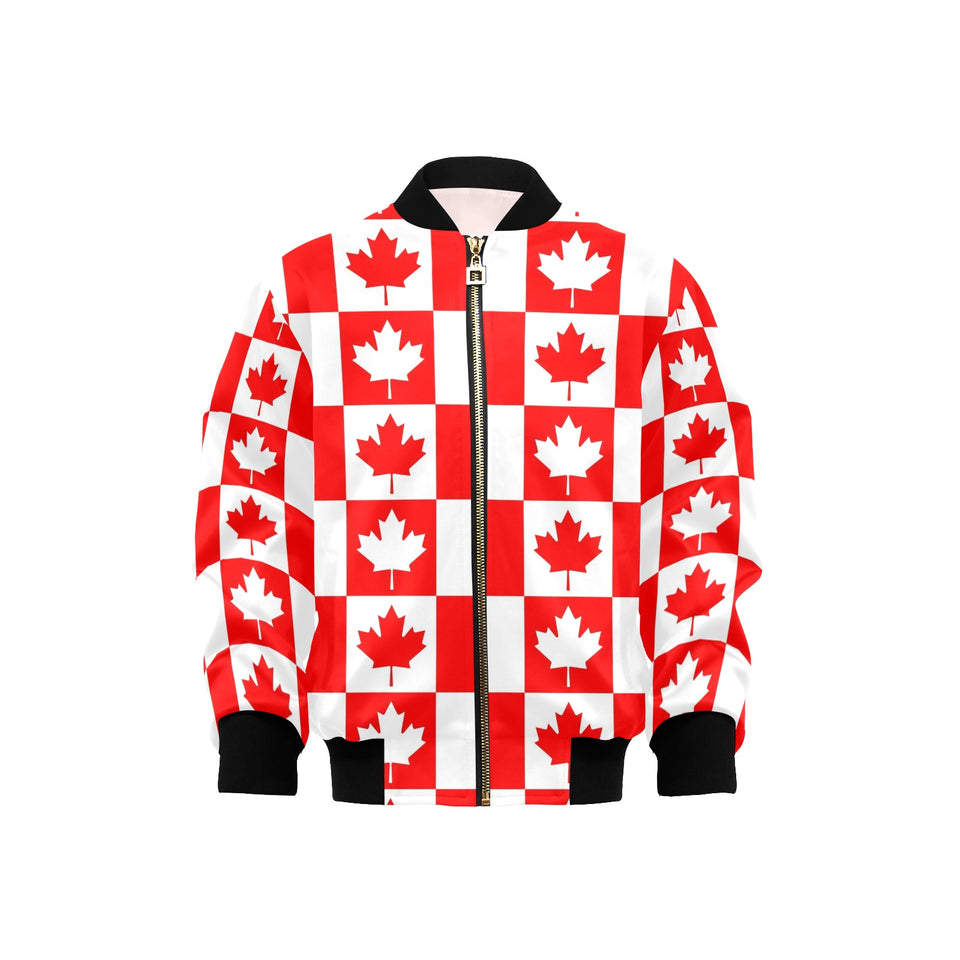 Canada Pattern Print Design 05 Kids' Boys' Girls' Bomber Jacket