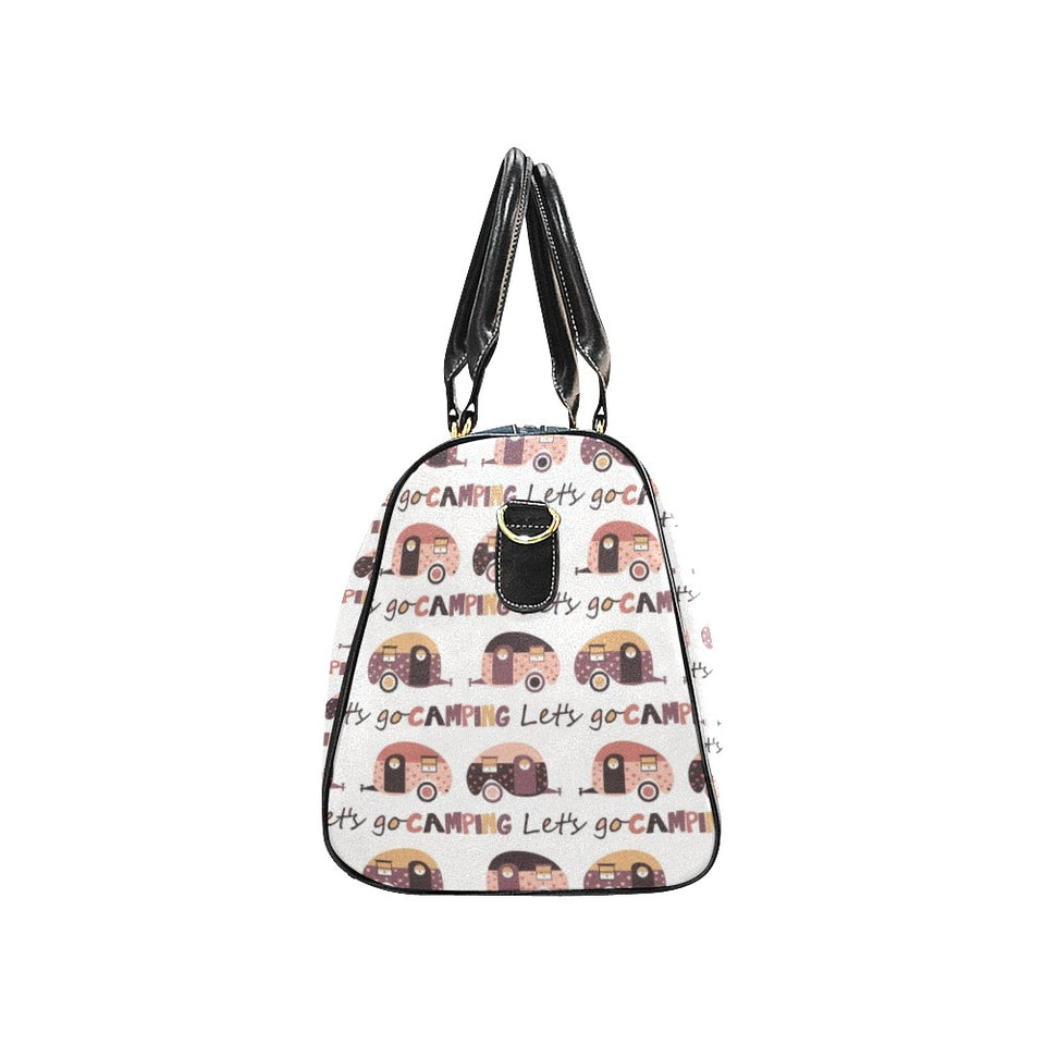 Camper Van Pattern Print Design 01 Travel Bag