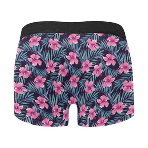 Hibiscus Pattern Print Design 05 Men's All Over Print Boxer Briefs Men's Underwear
