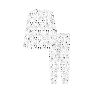 Bull Terrier Pattern Print Design 02 Kids' Boys' Girls' All Over Print Pajama Set