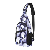 Alien Pattern Print Design 01 All Over Print Chest Bag