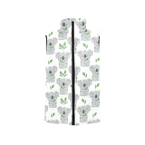 Hand drawn Koala leaves pattern Men's Padded Vest