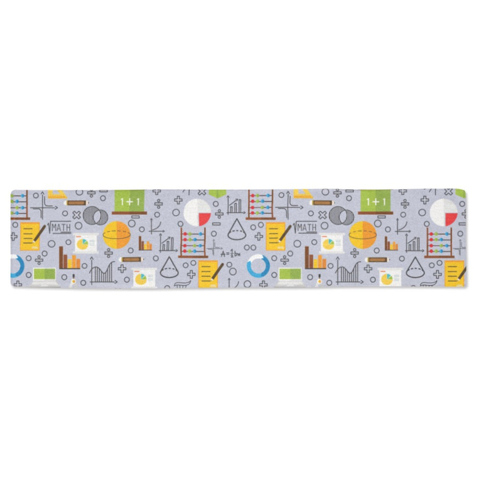 Math Pattern Print Design 04 Table Runner
