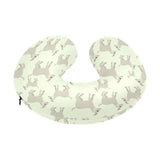 Little young goat pattern U-Shaped Travel Neck Pillow