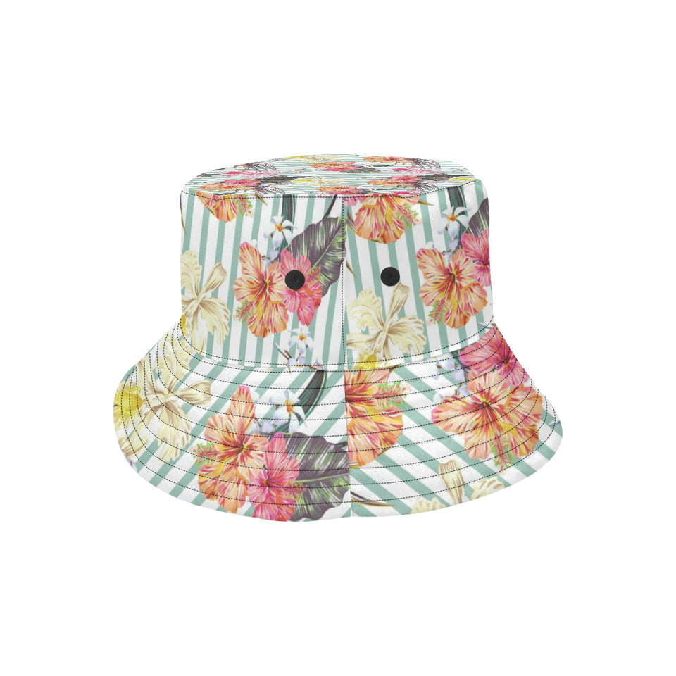 Colorful orchid flower pattern Unisex Bucket Hat