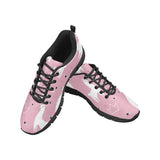 Llama Alpaca pink background Women's Sneaker Shoes