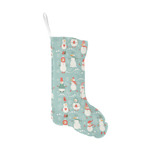 Cute snowman pattern Christmas Stocking