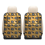 Boston terrier design pattern Car Seat Back Organizer