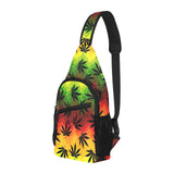 Canabis Marijuana Weed Pattern Print Design 03 All Over Print Chest Bag