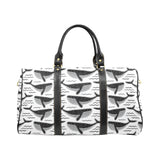 Black whale pattern Travel Bag