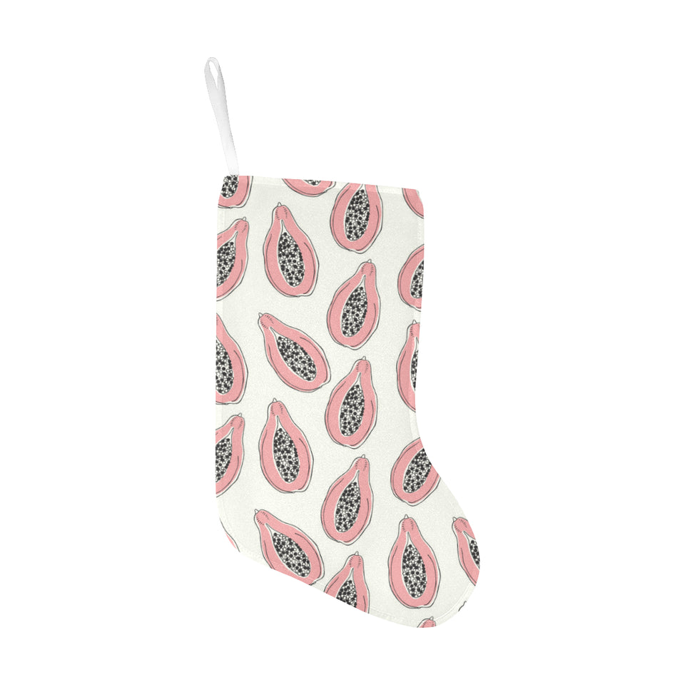 papaya pattern Christmas Stocking