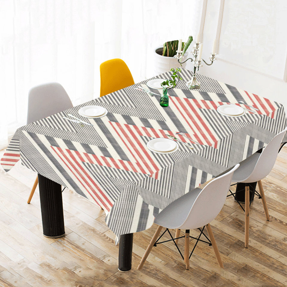 zigzag chevron striped pattern Tablecloth