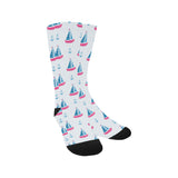 Sailboat anchor pattern Crew Socks