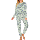 hand drawn blueberry pattern Women's All Over Print Pajama Set