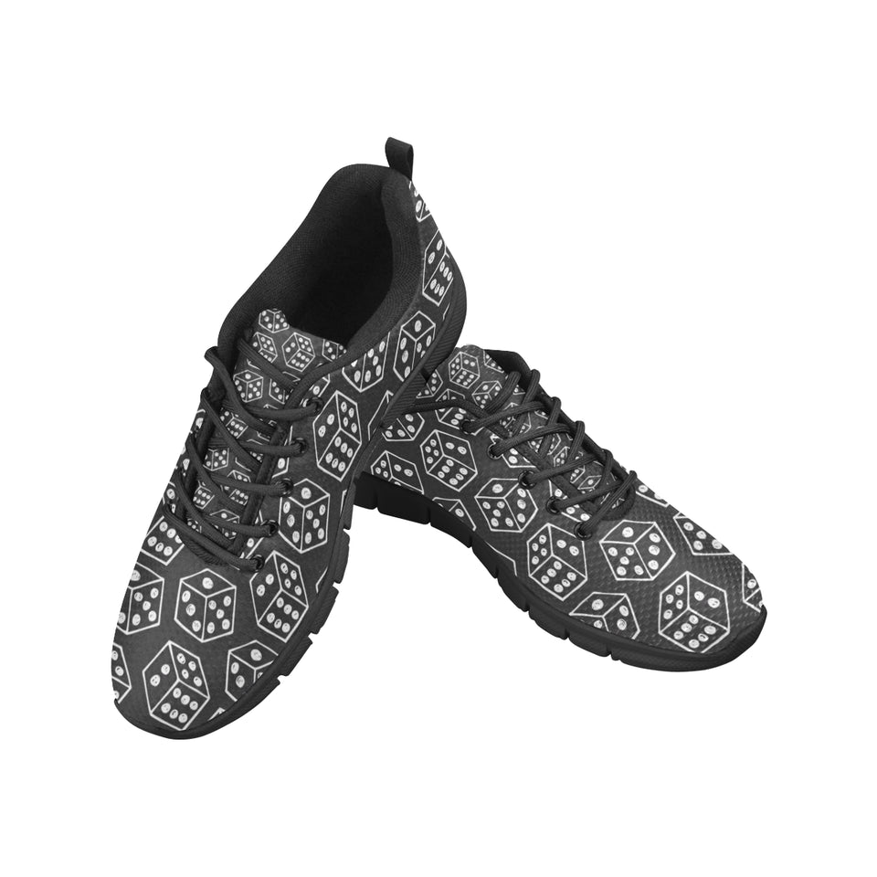 Dice Pattern Print Design 01 Men's Breathable Sneakers ( Model 055)