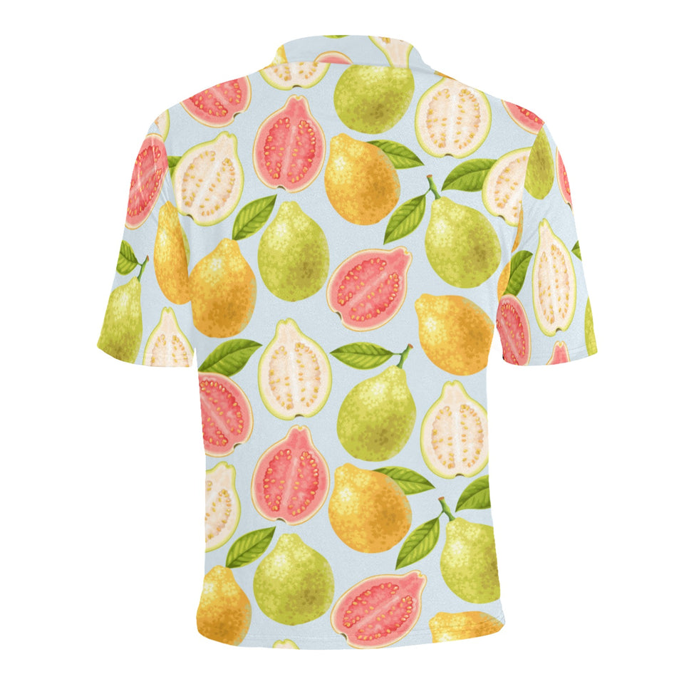 Guava design pattern Men's All Over Print Polo Shirt