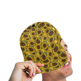 Sunflower pattern All Over Print Snapback Cap