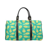 Pineapples pattern green background Travel Bag