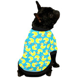 Duck Pattern Print Design 04 All Over Print Pet Dog Round Neck Fuzzy Shirt