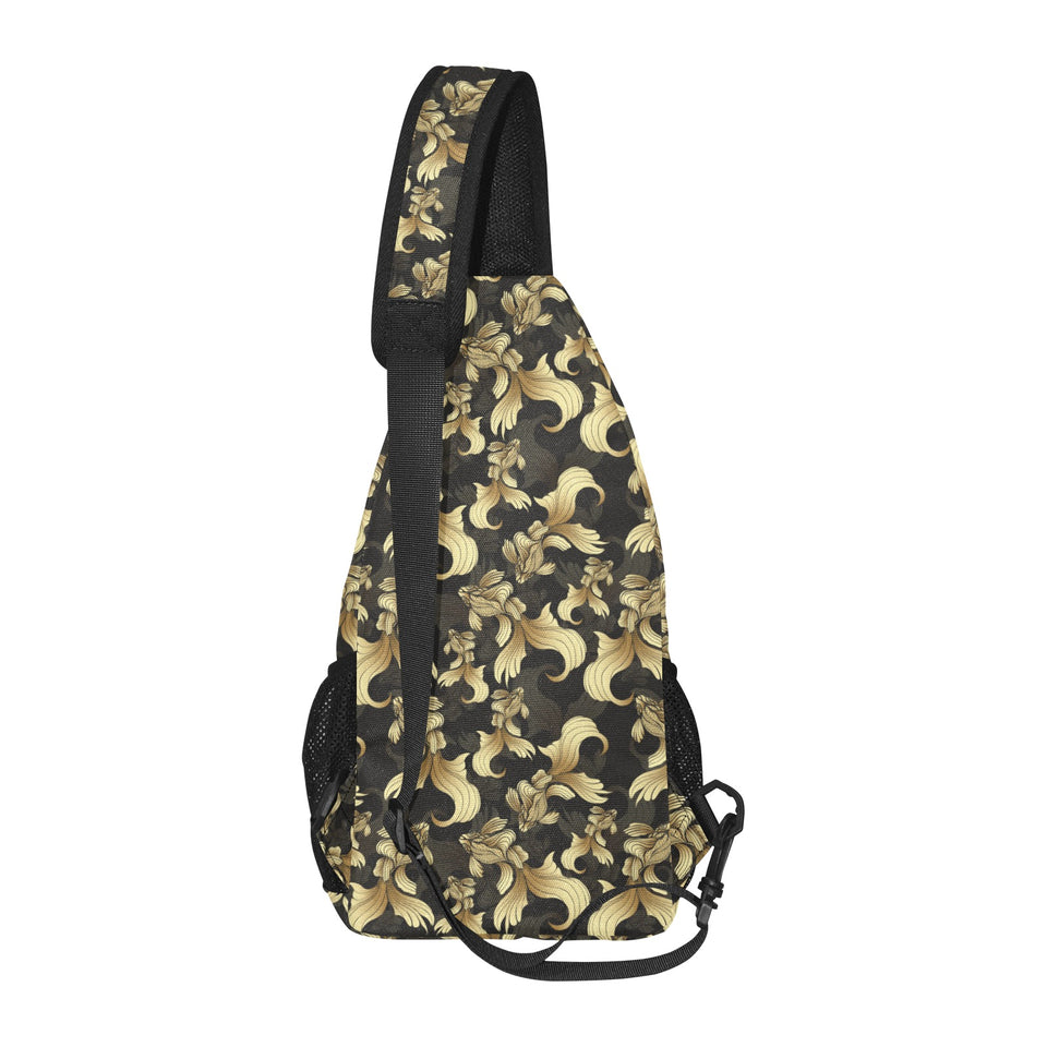 Goldfish Pattern Print Design 01 All Over Print Chest Bag