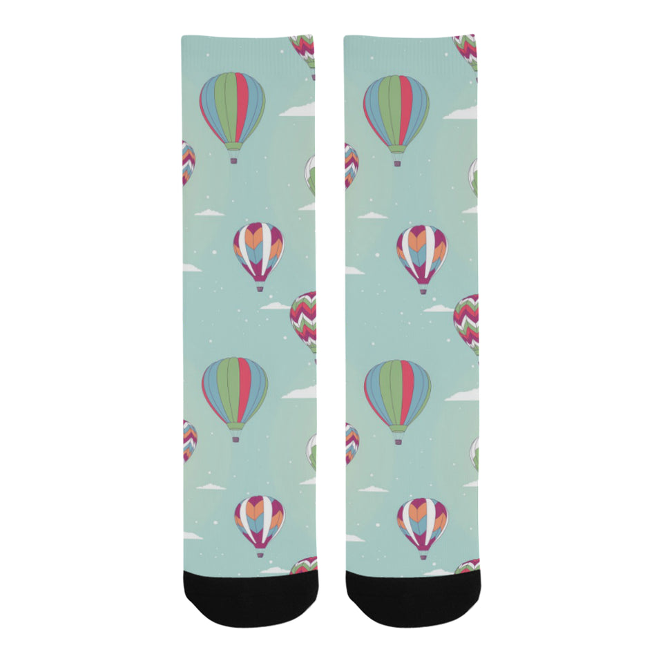 Hot Air Balloon design Pattern Crew Socks
