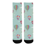 Hot Air Balloon design Pattern Crew Socks