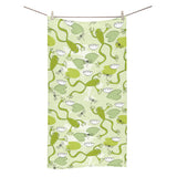 Cute frog dragonfly pattern Bath Towel